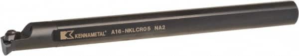 Kennametal - NP.., 5° Lead Angle A-NKLC Internal Right Hand Indexable Profiling Toolholder - 1" Shank Width, 12" Long, Steel, Through Coolant - Benchmark Tooling