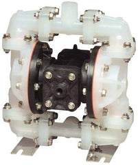 SandPIPER - 1/2" NPT, Metallic, Air Operated Diaphragm Pump - Santoprene Diaphragm, Stainless Steel Housing - Benchmark Tooling