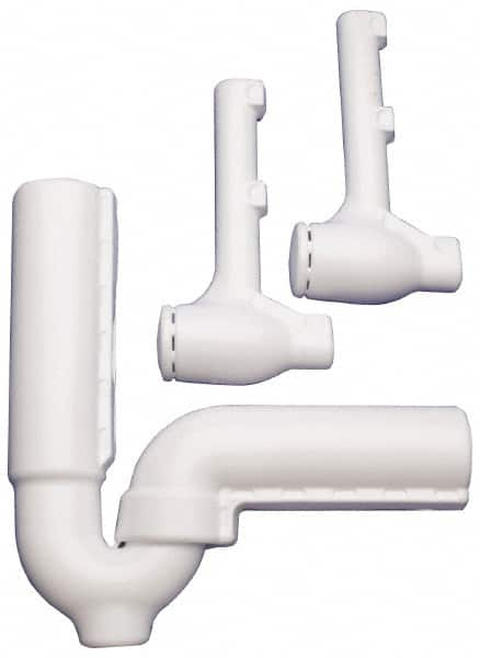 Federal Process - 1-1/2 Inch Pipe, Protect-a-trap Offset Cover Only - White, PVC - Benchmark Tooling