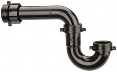 Federal Process - 1-1/2 Outside Diameter, P Trap with Marvel Adapter - Black, ABS - Benchmark Tooling