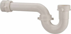 Federal Process - 1-1/2 Outside Diameter, P Trap with Marvel Adapter - White, PVC - Benchmark Tooling