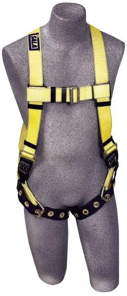 DBI/SALA - 420 Lb Capacity, Size Universal, Full Body Vest Safety Harness - Polyester Webbing, Tongue Leg Strap, Pass-Thru Chest Strap - Benchmark Tooling