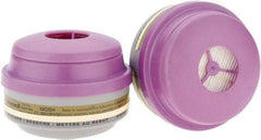 North - Olive and Purple P100 Cartridge and Filter Combination - Series 75852, Protects Against Mercury Vapor - Benchmark Tooling