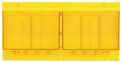 Master Lock - 1 Piece, Empty Polycarbonate Lockout Device and Tag Station - 22 Inch Wide x 11 Inch High x 4-1/8 Inch Deep, Yellow - Benchmark Tooling