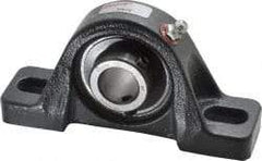 Browning - 3/4" ID, 5" OAL x 2-17/32" OAH Pillow Block - 1,444 Lb Static Cap, 2,611 Lb Dyn Cap, 3-25/32" Btw Mnt Hole Ctrs, 1-5/16" Base-to-Ctr Ht, Cast Iron - Benchmark Tooling