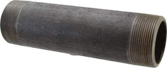 Made in USA - Schedule 80, 2" Diam x 8" Long Black Pipe Nipple - Threaded - Benchmark Tooling