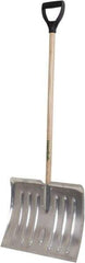 True Temper - 18 Inch Wide Blade x 15 Inch High Blade Snow Shovel - 38 Inch Long Ash Shaft Handle with Poly D-Grip - Benchmark Tooling