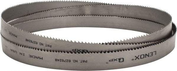 Lenox - 4 to 6 TPI, 11' 6" Long x 1-1/4" Wide x 0.042" Thick, Welded Band Saw Blade - Bi-Metal, Toothed Edge, Raker Tooth Set, Flexible Back, Contour Cutting - Benchmark Tooling