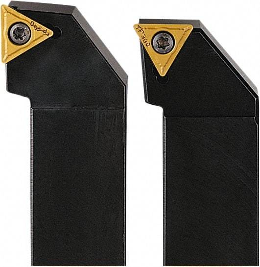 Seco - STFC, Left Hand Cut, 90° Lead Angle, 20mm Shank Height x 20mm Shank Width, Neutral Rake Indexable Turning Toolholder - 125mm OAL, TC..16T3.. Insert Compatibility, Series Screw Lock - Benchmark Tooling