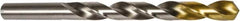 DORMER - 6mm 118° High Speed Steel Jobber Drill - TiN Finish, Right Hand Cut, Spiral Flute, Straight Shank, 93mm OAL, Split Point - Benchmark Tooling