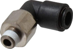 Legris - 8mm Outside Diam, 1/8 BSPT, Nylon Push-to-Connect Tube Male Swivel Elbow - 290 Max psi, Tube to Male BSPT Connection, Buna Nitrile O-Ring - Benchmark Tooling
