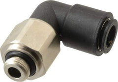 Legris - 8mm Outside Diam, 1/8 BSPP, Nylon Push-to-Connect Tube Male Swivel Elbow - 290 Max psi, Tube to Male BSPP Connection, Buna Nitrile O-Ring - Benchmark Tooling