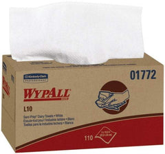 WypAll - Dry General Purpose Wipes - Pop-Up, 10-1/4" x 9" Sheet Size, White - Benchmark Tooling