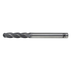 Ball End Mill: 0.125″ Dia, 4 Flute, Solid Carbide 3″ OAL, DG Diamond Coated, Series 7430