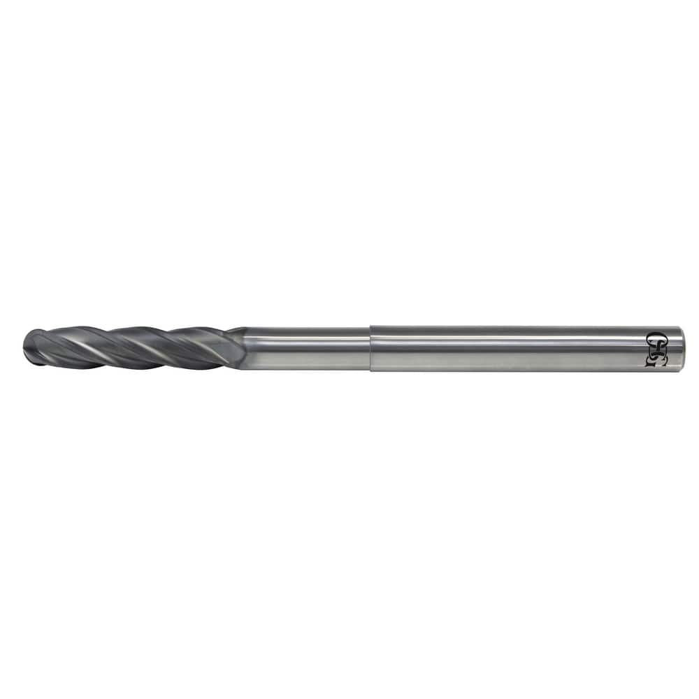 Ball End Mill: 0.25″ Dia, 4 Flute, Solid Carbide 4″ OAL, DG Diamond Coated, Series 7431