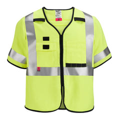 High Visibility Vests; Size: Small/Medium; Color: Yellow; Closure Type: Hook & Loop; ANSI Class: 3