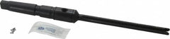 Allied Machine and Engineering - Series Y, 3/8 to 27/64" Diam, 2MT Taper Shank, Straight Flute Spade Drill - 4-3/8" Max Depth, 6-19/32" Body Length, 9-7/16" OAL, Extended Length, Through Coolant - Benchmark Tooling