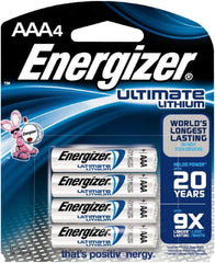 Energizer - Size AAA, Lithium, Photo Battery - 1.5 Volts, Button Tab Terminal, FR03 - Benchmark Tooling