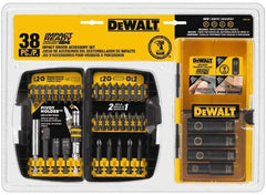 DeWALT - 38 Piece, Impact Ready Accessory Set - 1/4" Hex Shank, 3/8" Sockets Drive - Benchmark Tooling