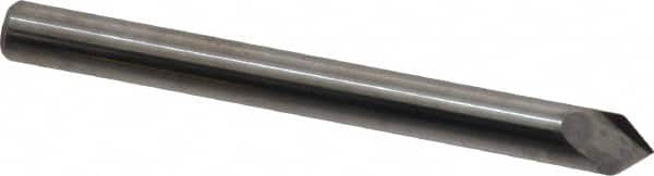 Accupro - 3/16" Diam 2 Flute Single End Solid Carbide Chamfer Mill - Benchmark Tooling