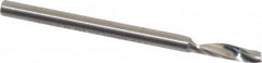 Onsrud - 1/8" Cutting Diam x 1/2" Length of Cut, 1 Flute, Upcut Spiral Router Bit - Uncoated, Right Hand Cut, Solid Carbide, 2" OAL x 1/8" Shank Diam, Single Edge, 21° Helix Angle - Benchmark Tooling