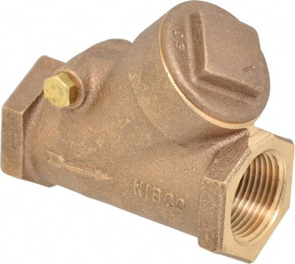 NIBCO - 1" Bronze Check Valve - Y-Pattern, FNPT x FNPT, 400 WOG - Benchmark Tooling