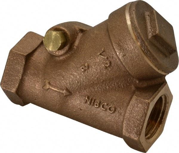 NIBCO - 1/2" Bronze Check Valve - Y-Pattern, FNPT x FNPT, 400 WOG - Benchmark Tooling