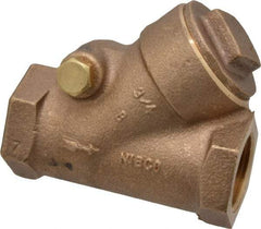 NIBCO - 3/4" Bronze Check Valve - Y-Pattern, FNPT x FNPT, 600 WOG - Benchmark Tooling