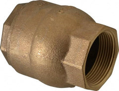 NIBCO - 1-1/2" Bronze Check Valve - Inline, FNPT x FNPT, 250 WOG - Benchmark Tooling