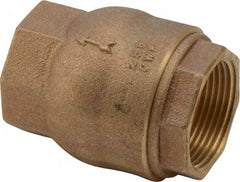 NIBCO - 1-1/4" Bronze Check Valve - Inline, FNPT x FNPT, 250 WOG - Benchmark Tooling