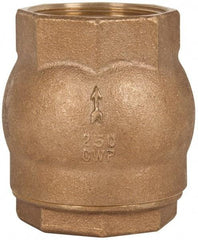 NIBCO - 2" Bronze Check Valve - Inline, FNPT x FNPT, 250 WOG - Benchmark Tooling