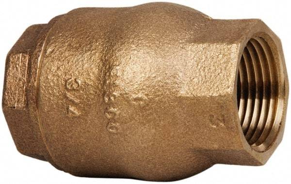 NIBCO - 3/4" Bronze Check Valve - Inline, FNPT x FNPT, 250 WOG - Benchmark Tooling