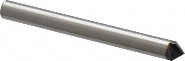 Niagara Cutter - 1/4" Diam 4 Flute Single End Solid Carbide Chamfer Mill - Benchmark Tooling