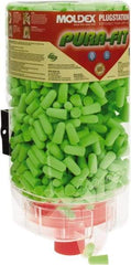 Moldex - Disposable Non-Refillable Earplug Dispenser with 33 dB Earplugs - Green Earplugs, 500 Pairs, Includes Mounting Bracket, Template & Hardware - Benchmark Tooling