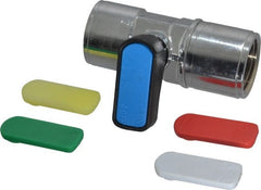 Aignep USA - 1/2" Pipe, Brass Miniature Ball Valve - Benchmark Tooling