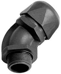 Murrplastik - 2" Trade, Nylon Compression Angled Liquidtight Conduit Connector - Noninsulated - Benchmark Tooling