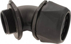 Murrplastik - 1-1/4" Trade, Nylon Compression Angled Liquidtight Conduit Connector - Noninsulated - Benchmark Tooling