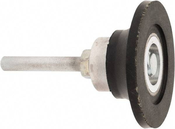 Standard Abrasives - 3" Diam Quick-Change Type S Disc Backing Pad - 1/4" Shank Diam, Medium Density, 20,000 RPM, SocAtt Compatible - Benchmark Tooling