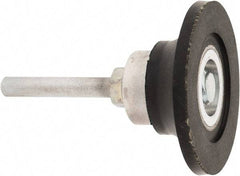 Standard Abrasives - 3" Diam Quick-Change Type S Disc Backing Pad - 1/4" Shank Diam, Medium Density, 20,000 RPM, SocAtt Compatible - Benchmark Tooling