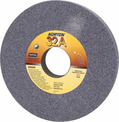 Norton - 12" Diam x 3" Hole x 1-1/2" Thick, H Hardness, 46 Grit Surface Grinding Wheel - Aluminum Oxide, Type 1, Coarse Grade, 2,070 Max RPM, Vitrified Bond, No Recess - Benchmark Tooling