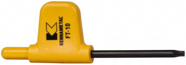 Kennametal - T10 Torx Drive, Flag Handle Driver for Indexable Tools - Benchmark Tooling