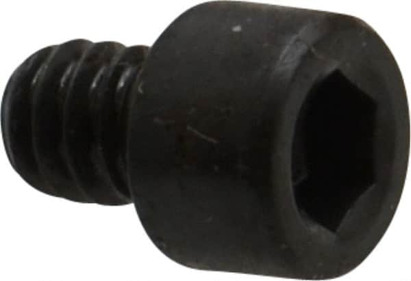 Made in USA - #10-24 UNC Hex Socket Drive, Socket Cap Screw - Alloy Steel, Black Oxide Finish, Fully Threaded, 1/4" Length Under Head - Benchmark Tooling