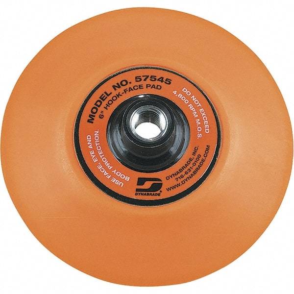 Dynabrade - 6" Diam Disc Backing Nonvacuum Replacement Pad - 4,800 RPM - Benchmark Tooling