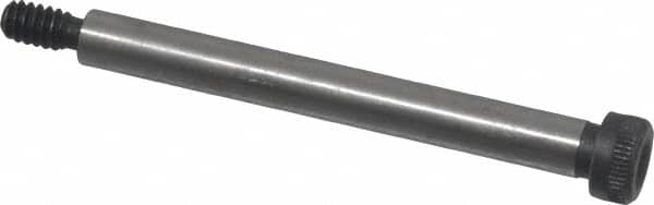 Value Collection - 1/4" Shoulder Diam x 2-1/4" Shoulder Length, #10-24 UNC, Hex Socket Shoulder Screw - 4140 Alloy Steel, Uncoated, 3/16" Head Height x 3/8" Head Diam - Benchmark Tooling