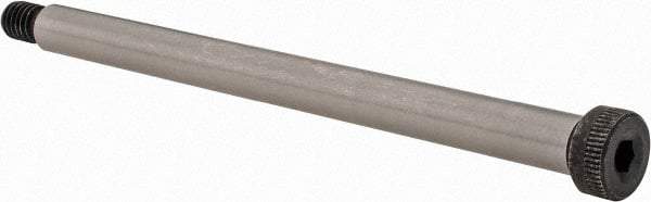 Value Collection - 3/8" Shoulder Diam x 5" Shoulder Length, 5/16-18 UNC, Hex Socket Shoulder Screw - 4140 Alloy Steel, Uncoated, 1/4" Head Height x 9/16" Head Diam - Benchmark Tooling