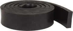 Made in USA - 1/2" Thick x 2" Wide x 60" Long, Neoprene Rubber Strip - Stock Length, 40 Shore A Durometer, 1,000 to 1,200 psi Tensile Strength, -40 to 212°F, Black - Benchmark Tooling