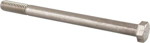 Value Collection - 3/8-16 UNC, 5" Length Under Head Hex Head Cap Screw - Partially Threaded, Grade 316 Stainless Steel, Uncoated, 9/16" Hex - Benchmark Tooling