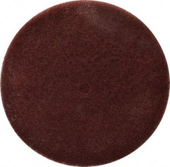 3M - 8" Very Fine Grade Aluminum Oxide Deburring Disc - 1/2" Center Hole, Arbor Connection, Maroon, 3,000 Max RPM - Benchmark Tooling
