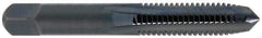 Cleveland - 3/8-24 UNF 2B 4 Flute Oxide Finish High Speed Steel Straight Flute Standard Hand Tap - Plug, Right Hand Thread, 3/4" Thread Length, H3 Limit, Oversize - Exact Industrial Supply