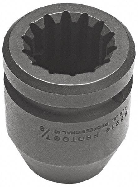 Proto - #5 Spline Drive, 2-1/4" Socket, Impact Socket - 6 Points, 4-3/16" OAL - Benchmark Tooling